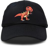 dalix tyrannosaurus t rex dinosaur baseball boys' hats & caps - stylish accessories for young adventurers! logo