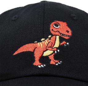 img 3 attached to DALIX Tyrannosaurus T Rex Dinosaur Baseball Boys' Hats & Caps - Stylish Accessories for Young Adventurers!