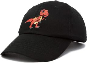 img 1 attached to DALIX Tyrannosaurus T Rex Dinosaur Baseball Boys' Hats & Caps - Stylish Accessories for Young Adventurers!