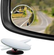 🚘 round 2-pack verivue mirrors blind spot mirror for car - universal fit, hd, stick on, frameless, convex, wide angle, rear view mirror - enhance your car's safety with high-quality mirrors logo