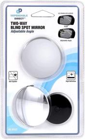 img 3 attached to 🚘 Round 2-Pack Verivue Mirrors Blind Spot Mirror for Car - Universal Fit, HD, Stick on, Frameless, Convex, Wide Angle, Rear View Mirror - Enhance Your Car's Safety with High-Quality Mirrors