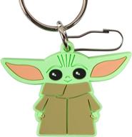 star mandalorian child chibi keychain logo