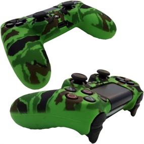 img 3 attached to 🎮 Protective Silicone Controller Cover with FPS Pro Thumb Grips - Compatible for PS4/PS4 Slim/PS4 Pro (Green)