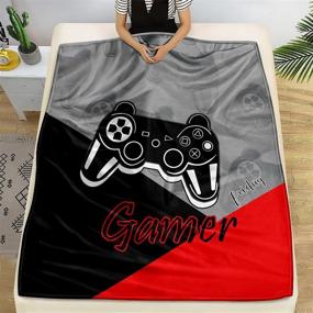 img 2 attached to Bedding Gaming Blanket Fleece MT A03