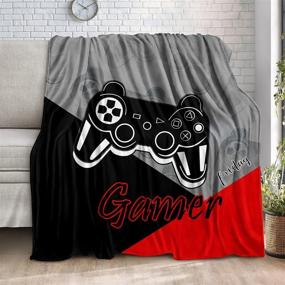img 3 attached to Bedding Gaming Blanket Fleece MT A03