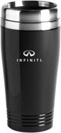 🔱 premium infiniti stainless steel travel tumbler mug in black логотип