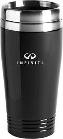 img 1 attached to 🔱 Premium Infiniti Stainless Steel Travel Tumbler Mug in Black