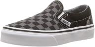 girls' pewter vans classic little checkerboard shoes logo