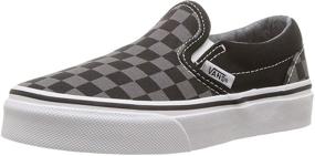 img 4 attached to Girls' Pewter Vans Classic Little Checkerboard Shoes