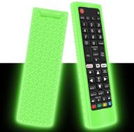 📺 силиконовый защитный чехол glow green для пульта ду lg smart tv: антиударный чехол с держателем для предотвращения потери кожи для пульта ду akb75095307 akb75375604 akb74915305 логотип