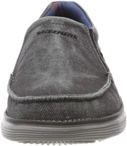 img 3 attached to 👞 Stylish and Comfortable: Skechers Status Mosent Canvas Oxford Men's Shoes