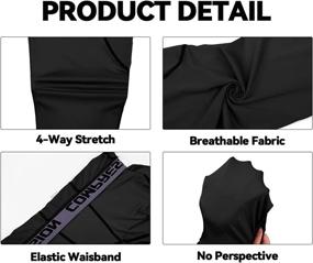 img 1 attached to 🏃 Milin Naco Men's Compression Pants for Running, Leggings Tight for Sports, Cool Dry Baselayer Yoga Thermal Pants with Pocket