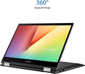 img 1 attached to 💻 ASUS VivoBook Flip 14 2-in-1 Laptop, 14” FHD Touch, Intel Core i3-1115G4, 4GB RAM, 128GB SSD, Thunderbolt 4, Fingerprint, Windows 10 Home in S Mode, Indie Black, TP470EA-AS34T