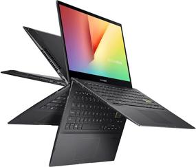 img 4 attached to 💻 ASUS VivoBook Flip 14 2-in-1 Laptop, 14” FHD Touch, Intel Core i3-1115G4, 4GB RAM, 128GB SSD, Thunderbolt 4, Fingerprint, Windows 10 Home in S Mode, Indie Black, TP470EA-AS34T