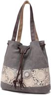 stylish women's handbags & wallets: casual leather shoulder bags with printing canvas design logo