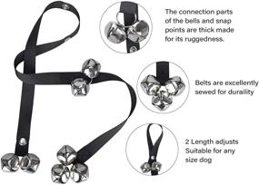 img 3 attached to 🐶 Soslina Dog Doorbells for Effortless Door Potty Training – Premium Quality, Adjustable Dog Bell for Door Knob – Training Your Puppy Made Easy with 7 Extra Large 1.5" Loud Dog Bells