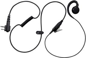 img 4 attached to Black Headset Earpiece Mic for Motorola CP200 RDV5100 EP450 BC120 - Arrowmax AEH3000-M1 Walkie Talkie Two Way Radio