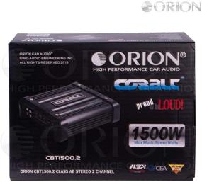 img 1 attached to 🔊 Усилитель Orion Cobalt CBT: Высокоэффективная максимальная музыкальная мощность 2 или 4 канала (2 канала, CBT-1500.2)