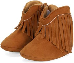 img 1 attached to ESTAMICO Girls Cowboy Tassel Months Boys' Shoes for Boots