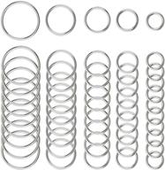 🔗 hamineler 50 pcs 304 stainless steel smooth welded o-ring - multipurpose metal round rings for camping belt, dog leashes, hardware logo