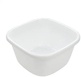 img 1 attached to 🍽️ White Obston 18 Quart Dish Pan Washing Basin