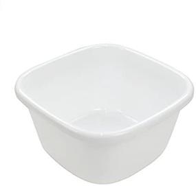 img 2 attached to 🍽️ White Obston 18 Quart Dish Pan Washing Basin