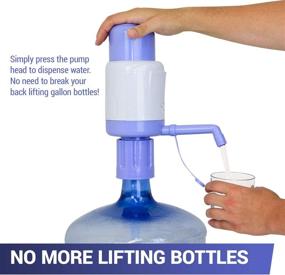 img 1 attached to 💧 Convenient TERA PUMP TRPMW200 - Universal Manual Water Pump for Any Bottle (2-PK)