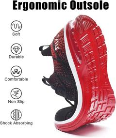 img 2 attached to 👟 Lightweight Slip On Sneakers - IIV Mens Air Running Shoes for Casual Tennis Walking, Athletic Gym and Fashion