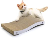 coaching cat scratcher: premium cardboard cat scratch pad with durable reversible design and multiple scratch textures for ultimate cat scratching experience logo