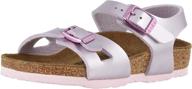 birkenstock children's metallic lilac electric boys' sandal shoes: enhanced style and comfort logo