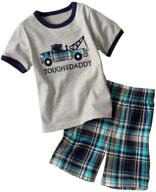 cute cotton captain sleeve toddler boys' clothing set for stylish little captains logo