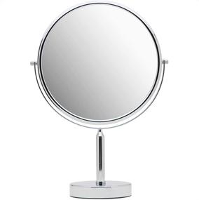 img 4 attached to 🔎 Extra Large 3X Magnifying Mirror with Stand for Desk, Table, and Makeup Vanity – Double Sided 3X/1X Magnification, 17 Inches Tall, and 11 Inches Wide