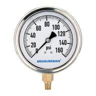 📏 ultimate precision: meaureman glycerin plumbing pressure stainless for accurate measurements logo