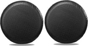 img 3 attached to 🌙 Durable and Waterproof MOONET Tire Covers (2 Pack) for RV Wheel - Ultimate UV Sun Protection for Motorhome Boat Trailer Camper Van SUV - Fits 19"-22" Diameter Wheels