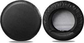 img 4 attached to 🌙 Durable and Waterproof MOONET Tire Covers (2 Pack) for RV Wheel - Ultimate UV Sun Protection for Motorhome Boat Trailer Camper Van SUV - Fits 19"-22" Diameter Wheels