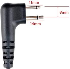 img 2 attached to 🎧 Advanced LeiMaxTe RDU4100 Earpiece: Compatible with Motorola RDM2070D, CLS1110, CLS1410, CP185, CP200D 2 Way Radio - Mic PTT Walkie Talkie Headset for Secure Acoustic Tube Surveillance - G Shape Design