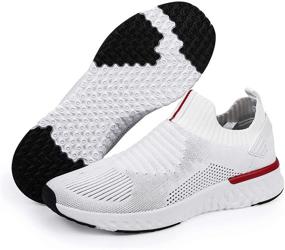 img 4 attached to Optimal Breathability and Lightweight Comfort in Men's Athletic Slip-On Loafers