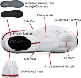 img 3 attached to Optimal Breathability and Lightweight Comfort in Men's Athletic Slip-On Loafers