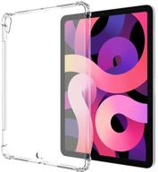 📱 xuyicc clear case for ipad air 4 10.9 inch 2020 - shockproof transparent cover for ipad 10.9 air 4th generation - tpu silicone back case for ipad air 4 - supports apple pencil 2nd gen charging logo