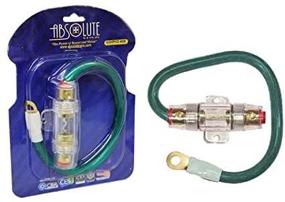 img 4 attached to Absolute AGHPKG4GR 4 Gauge Power Cable And In-Line Fuse Kit (Green)