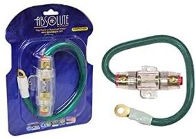 img 2 attached to Absolute AGHPKG4GR 4 Gauge Power Cable And In-Line Fuse Kit (Green)
