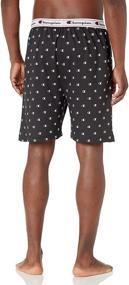 img 1 attached to 🩳 Comfortable Champion Printed Sleep Shorts: Ideal for Men's Loungewear