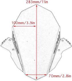 img 3 attached to ЦНЦ ветровое стекло мотоцикла из алюминия: улучшенный для Yamaha FZ09 FZ-09 MT09 MT-09 2017-2020