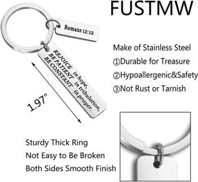 img 2 attached to FUSTMW Christian Keychain Religious Constant