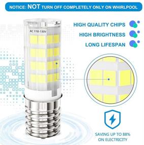 img 1 attached to 💡 XICHENG E17 LED Microwave Oven Stove Bulb, 40W Incandescent Equivalent, Daylight White Appliance Bulb (2-Pack)