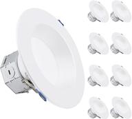 🔦 upgrade your lighting with torchstar recessed lighting retrofit downlight: enhance efficiency and style logo