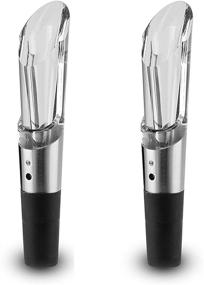 img 3 attached to Enhance Your Wine Experience with Rabbit Super Wine Aerator (Clear) - 2 Pack Offer