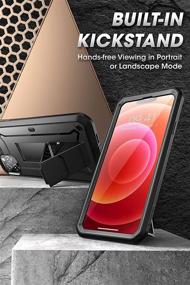 img 1 attached to 🦄 SUPCASE Unicorn Beetle Pro Series Case for iPhone 13 Pro Max (2021) - Full-Body Rugged Holster Case with Built-in Screen Protector (Black, 6.7 Inch)