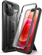 🦄 supcase unicorn beetle pro series case for iphone 13 pro max (2021) - full-body rugged holster case with built-in screen protector (black, 6.7 inch) logo