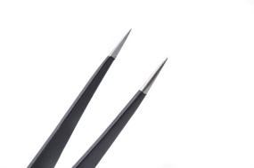 img 3 attached to 🔧 Precision at Its Best: Anti-Static Stainless Straight Professional Tweezers